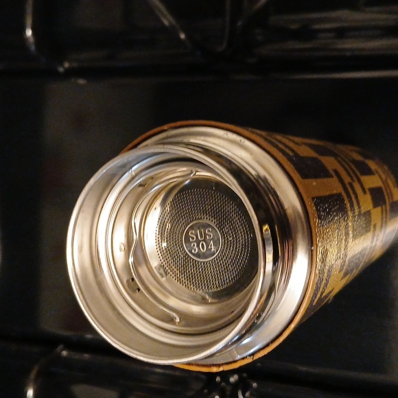 Fendi Black and Gold Coffee Thermos - Picture 3 of 6